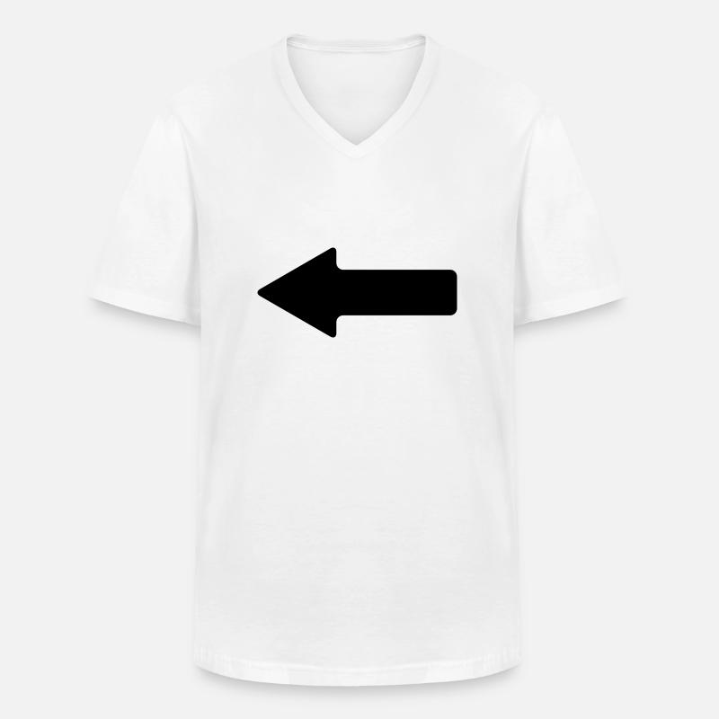 pfeil - Männer-T-Shirt mit V-Ausschnitt - Weiß