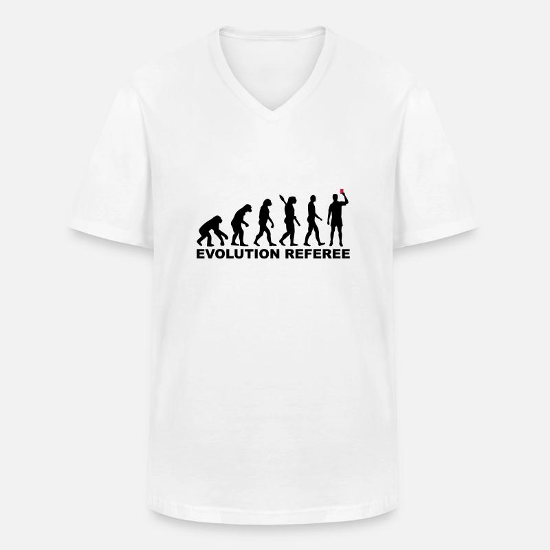 Evolution Referee - T-shirt col V Homme - blanc
