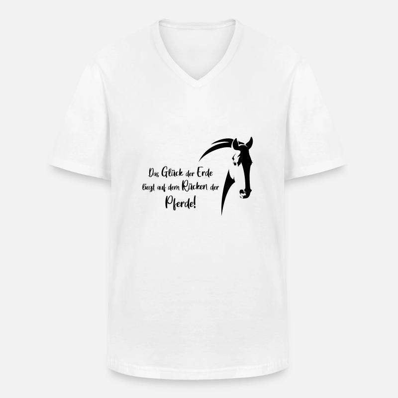 das glueck der erde - Männer-T-Shirt mit V-Ausschnitt - Weiß