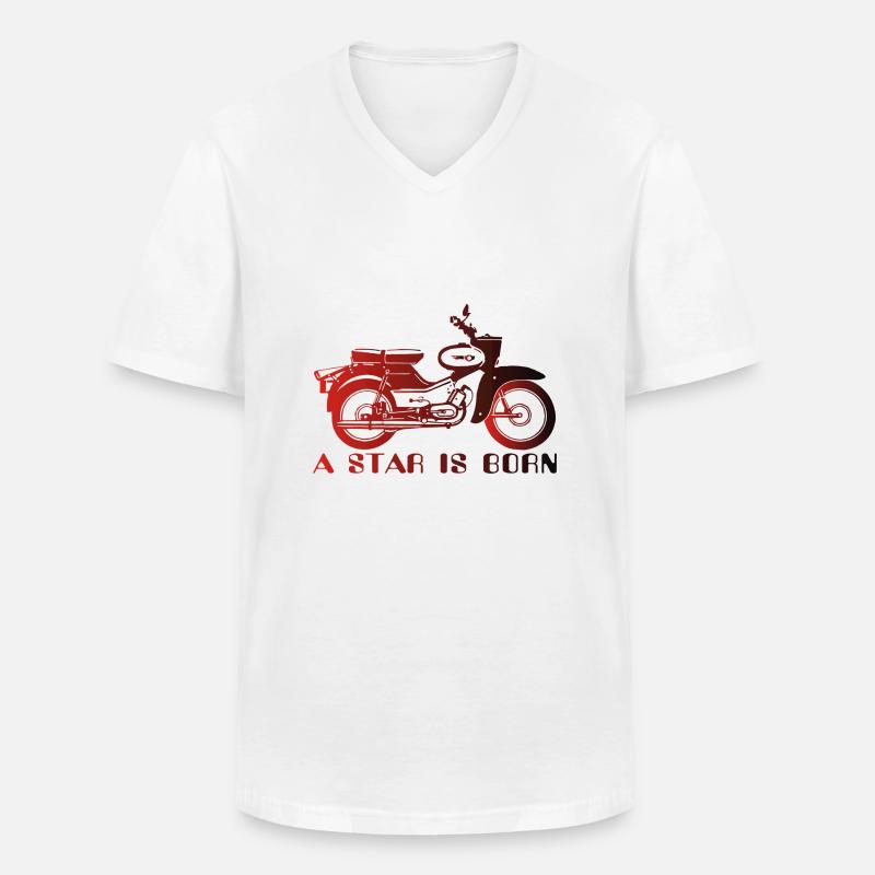 Simson Star is Born - Männer-T-Shirt mit V-Ausschnitt - Weiß