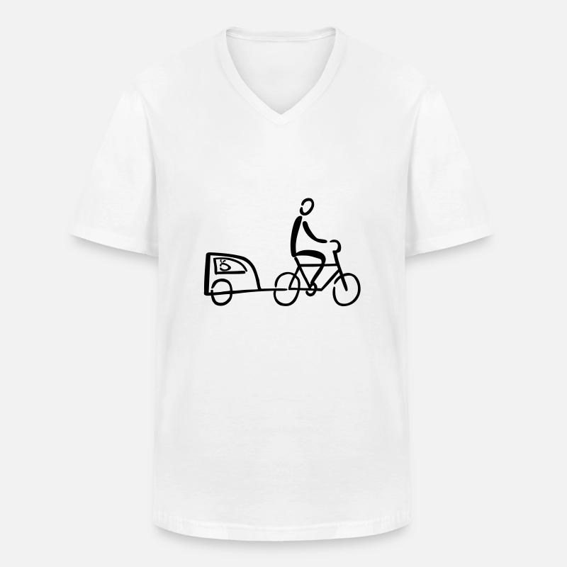 Hundehaenger - Männer-T-Shirt mit V-Ausschnitt - Weiß
