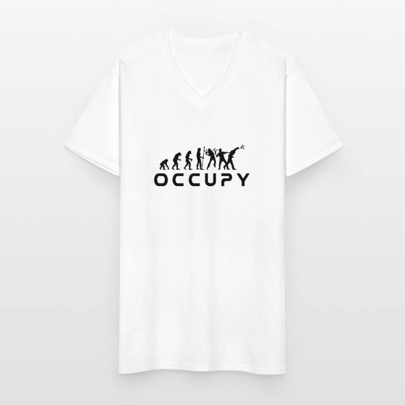 evolution_occupy T-shirt col V Homme