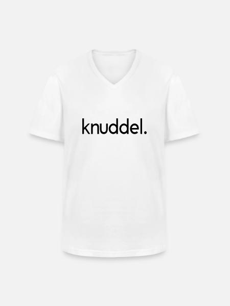 Knuddel - Männer-T-Shirt mit V-Ausschnitt - Weiß