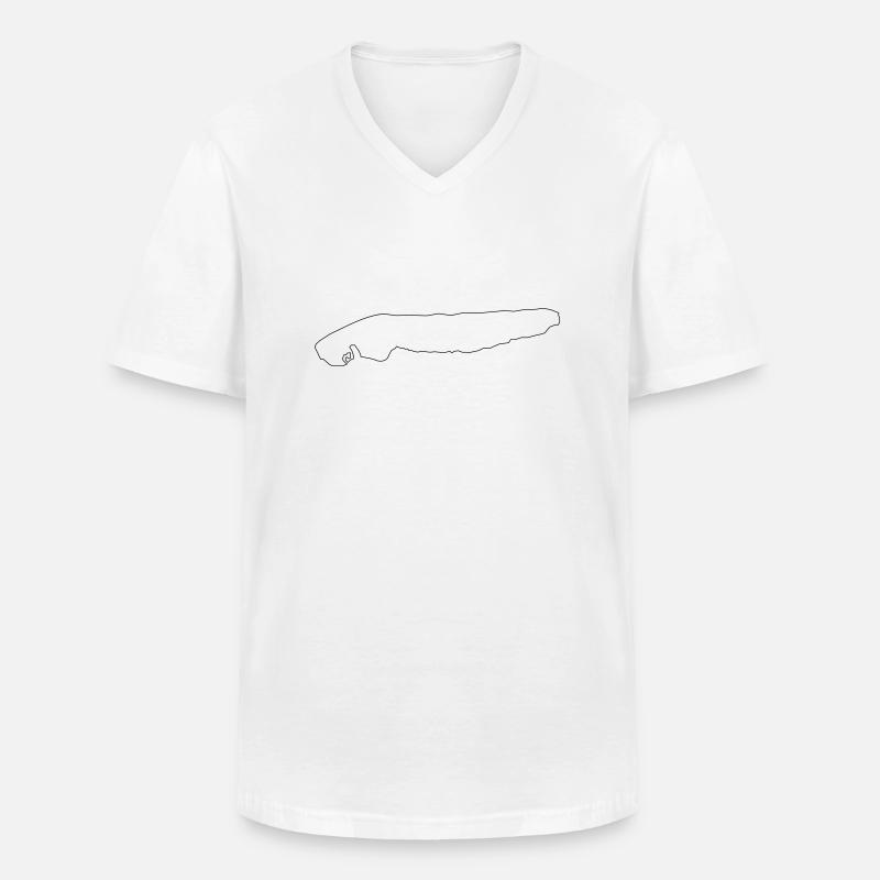 norderney - Männer-T-Shirt mit V-Ausschnitt - Weiß