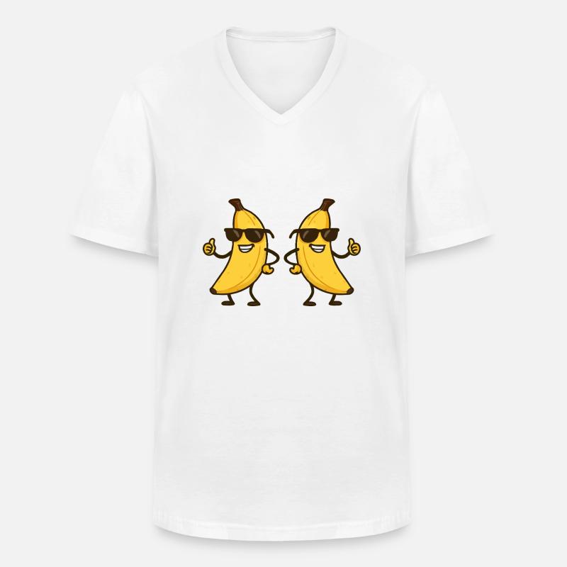 babane comic cool 2 - Männer-T-Shirt mit V-Ausschnitt - Weiß