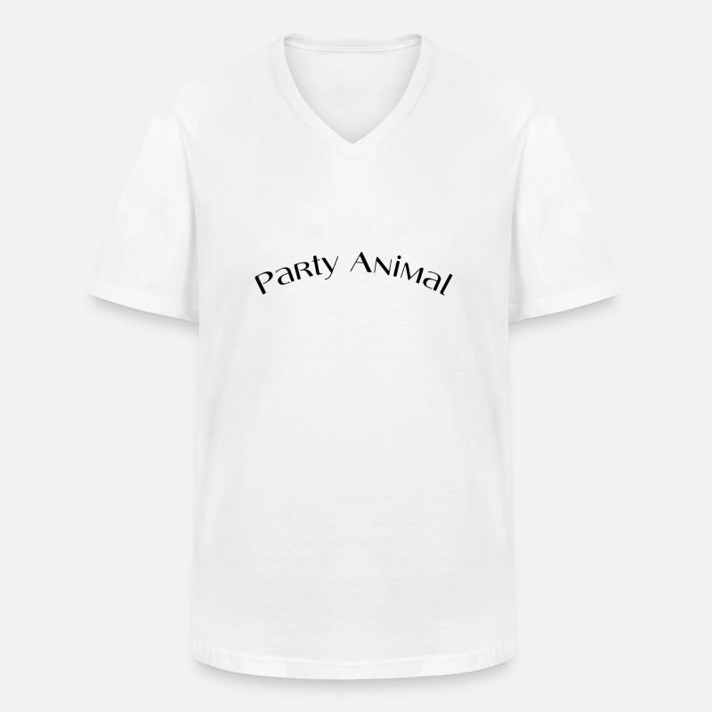 2000 1000 px - Männer-T-Shirt mit V-Ausschnitt - Weiß