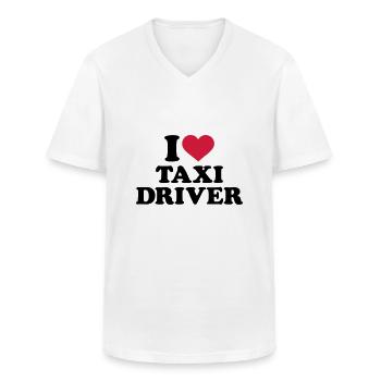 Taxifahrer - Männer-T-Shirt mit V-Ausschnitt - Weiß - Vorne - AI Model Male 185 light (185cm)