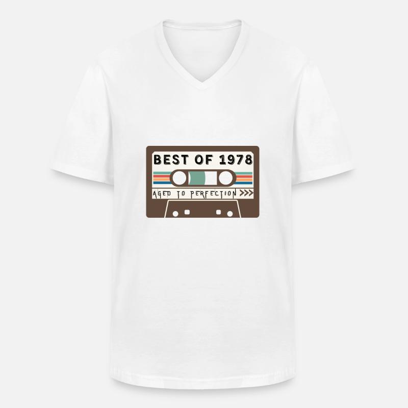 Das Beste von 1978 - Männer-T-Shirt mit V-Ausschnitt - Weiß