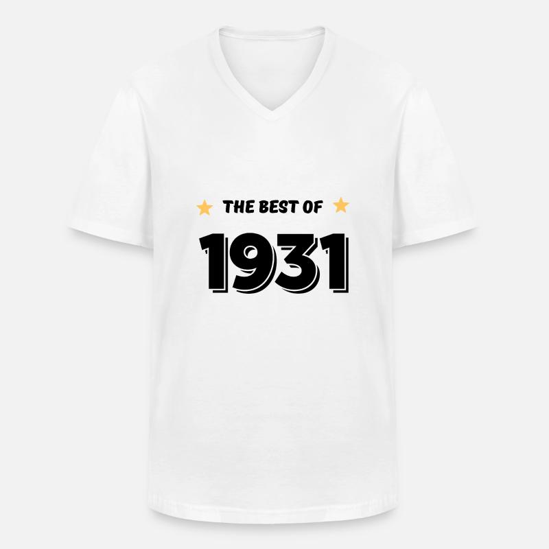 Das Beste von 1931 - Männer-T-Shirt mit V-Ausschnitt - Weiß