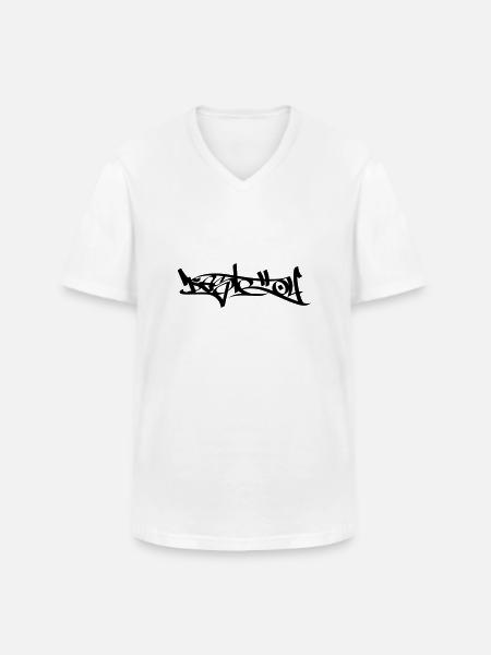 Destroy - Men's V-Neck T-Shirt - white