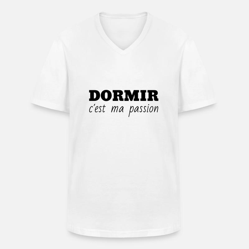 Schlaf / Schläfer / Müdigkeit / Rest - Männer-T-Shirt mit V-Ausschnitt - Weiß
