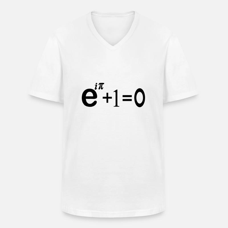 ei pi Gleichung - Männer-T-Shirt mit V-Ausschnitt - Weiß