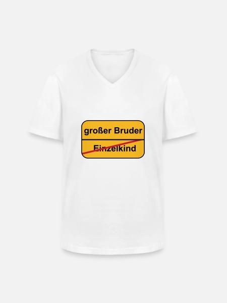 großer Bruder - Männer-T-Shirt mit V-Ausschnitt - Weiß