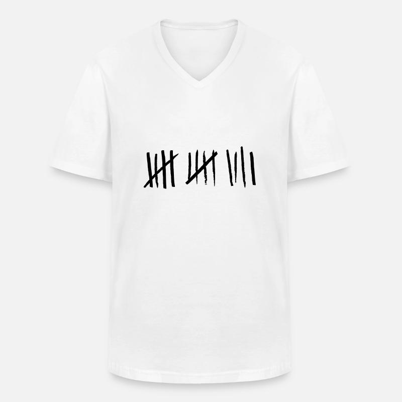 Einer geht noch... - Männer-T-Shirt mit V-Ausschnitt - Weiß