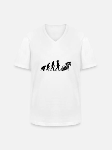 Speedway - Men's V-Neck T-Shirt - white