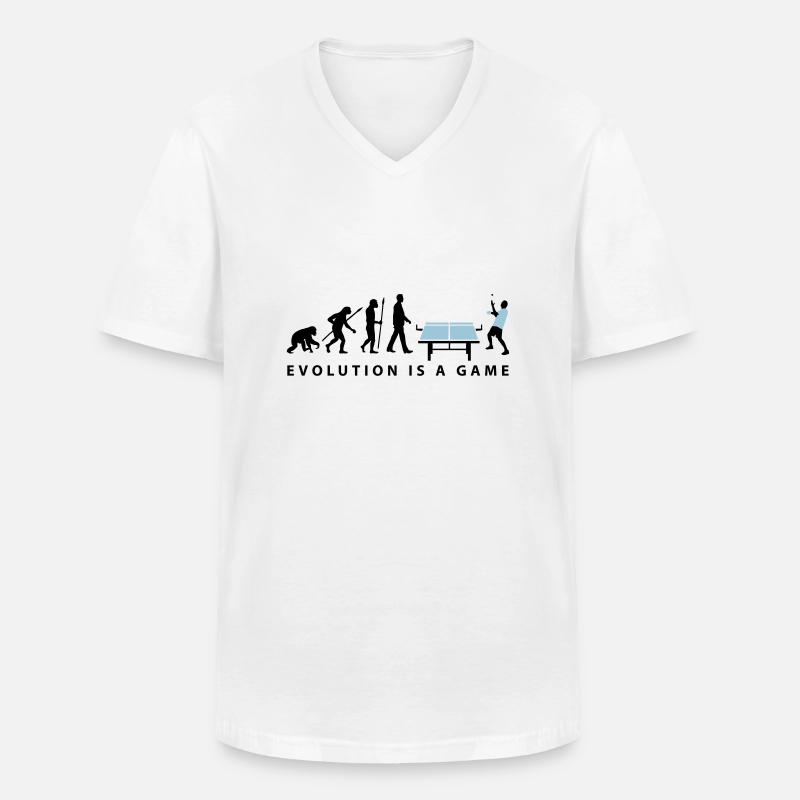 evolution_table_tennis_072012_c_2c - T-shirt col V Homme - blanc