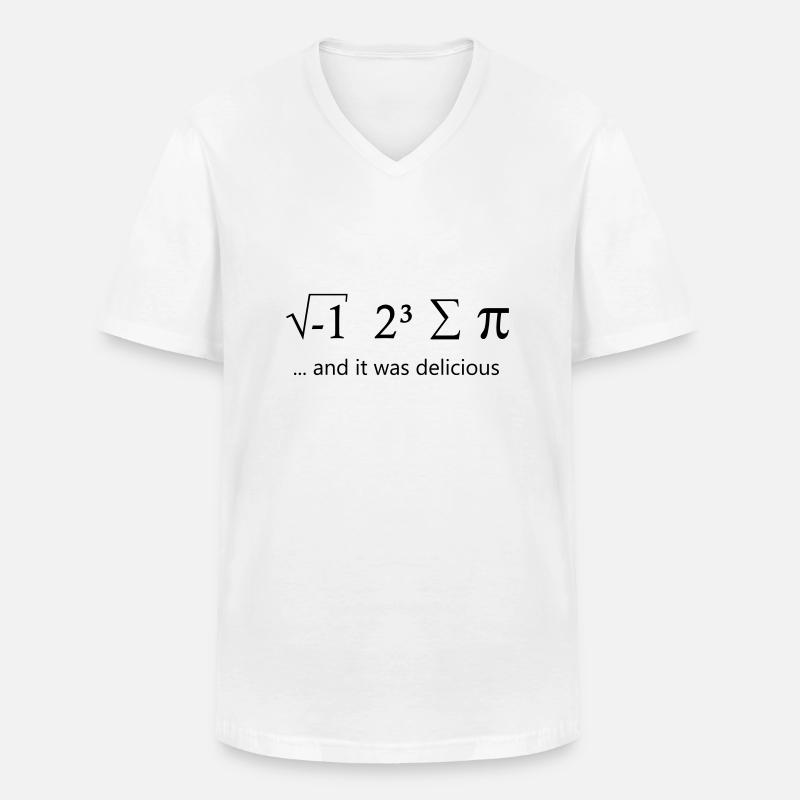 I ate some pie - Männer-T-Shirt mit V-Ausschnitt - Weiß