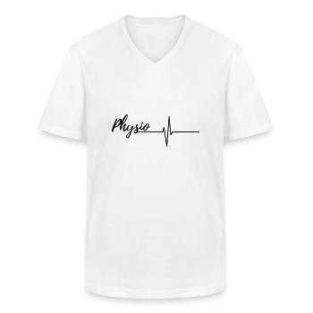 Physiotherapie - Männer-T-Shirt mit V-Ausschnitt - Weiß - Vorne - AI Model Male 185 light (185cm)