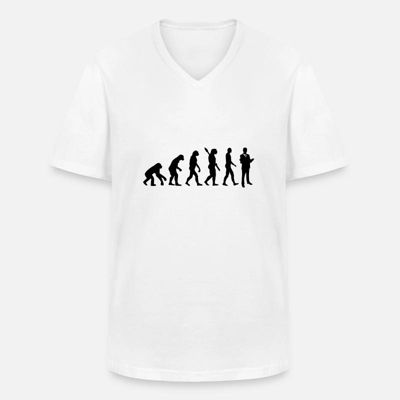 Anwalt - Männer-T-Shirt mit V-Ausschnitt - Weiß