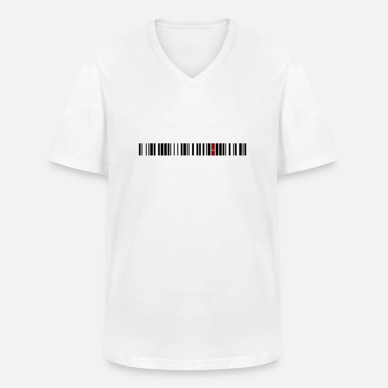 Mugla - Männer-T-Shirt mit V-Ausschnitt - Weiß