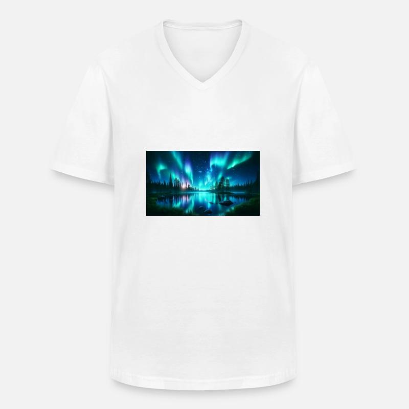 group1 8 - Männer-T-Shirt mit V-Ausschnitt - Weiß