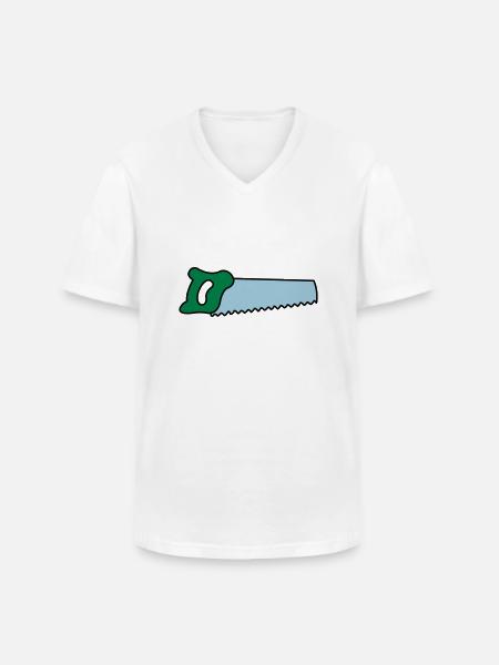 sege - Men's V-Neck T-Shirt - white