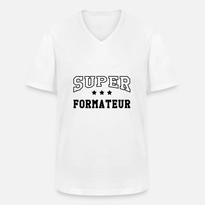 Ausbilder / Lehrer / Gestalter / trainer - Männer-T-Shirt mit V-Ausschnitt - Weiß