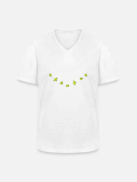 Birdies - T-shirt col V Homme - blanc