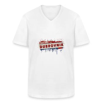 Kroatien Hrvatska Kroatien HRV HR Reisetourismus - Männer-T-Shirt mit V-Ausschnitt - Weiß - Vorne - AI Model Male 185 light (185cm)