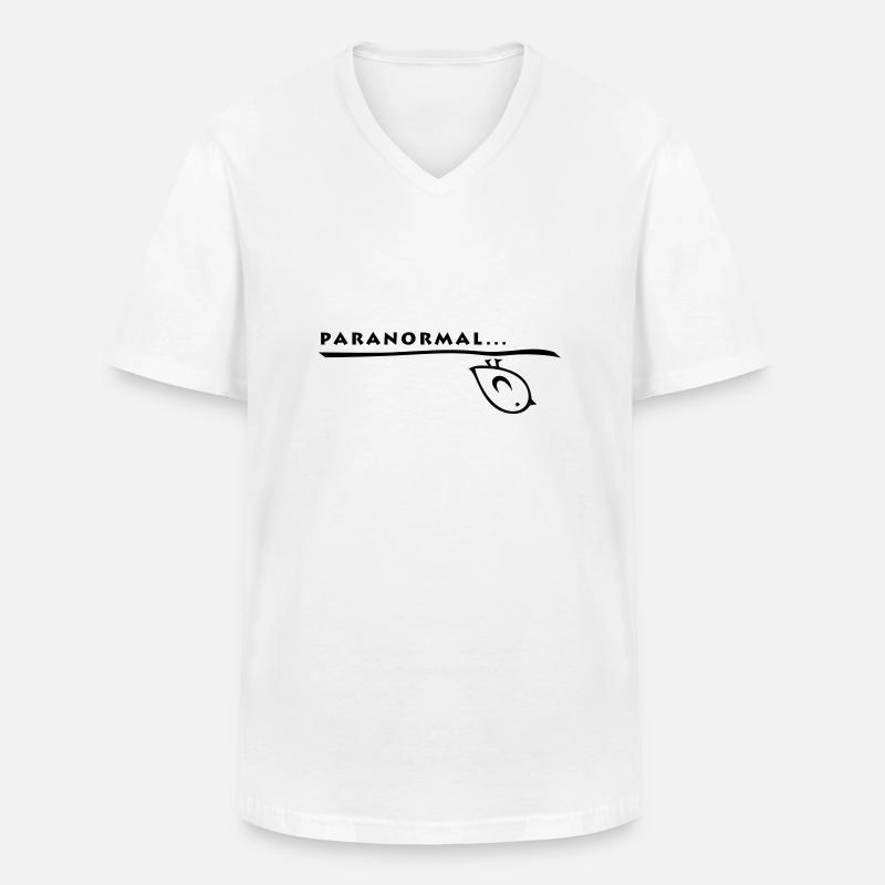 Tweetlercools - PARANORMAL - Männer-T-Shirt mit V-Ausschnitt - Weiß