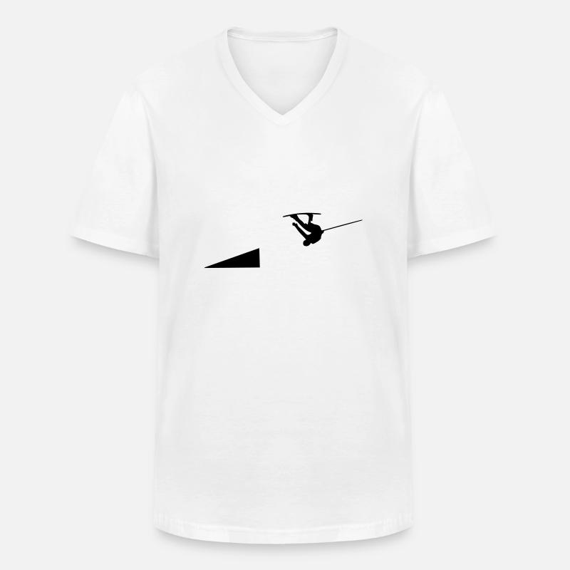 Wakeboarder/Wakeboard kicker - Männer-T-Shirt mit V-Ausschnitt - Weiß