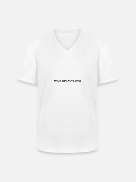 Grimsby coordinates - Men's V-Neck T-Shirt - white