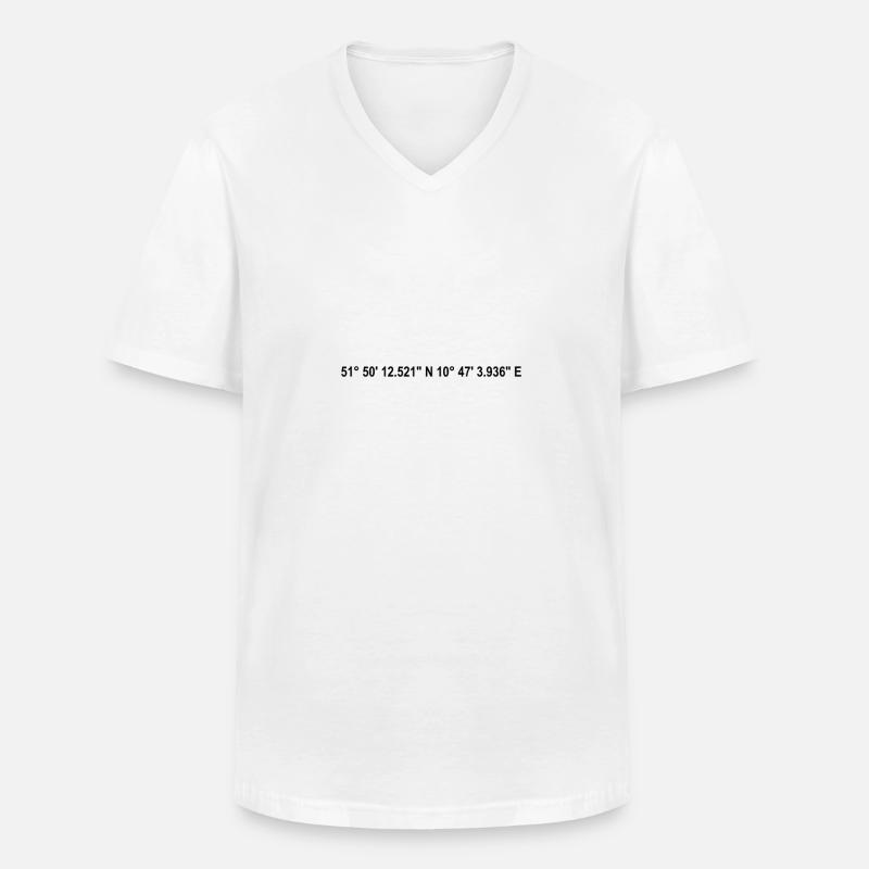 Wernigerode coordinates - Men's V-Neck T-Shirt - white