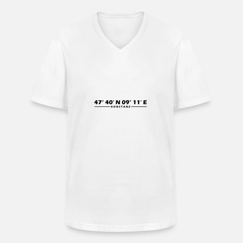 Constancy Coordinates - Men's V-Neck T-Shirt - white