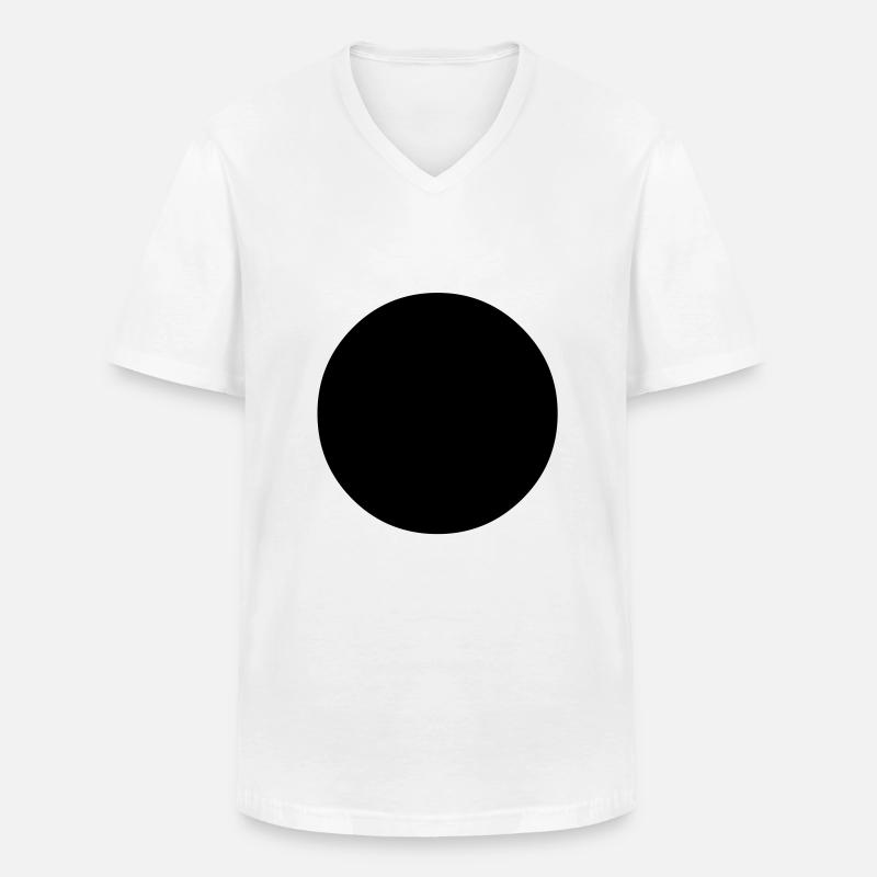 dot - Männer-T-Shirt mit V-Ausschnitt - Weiß