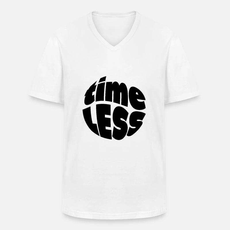 Zeitlos Timeless Entspannt Geschenkidee - Männer-T-Shirt mit V-Ausschnitt - Weiß