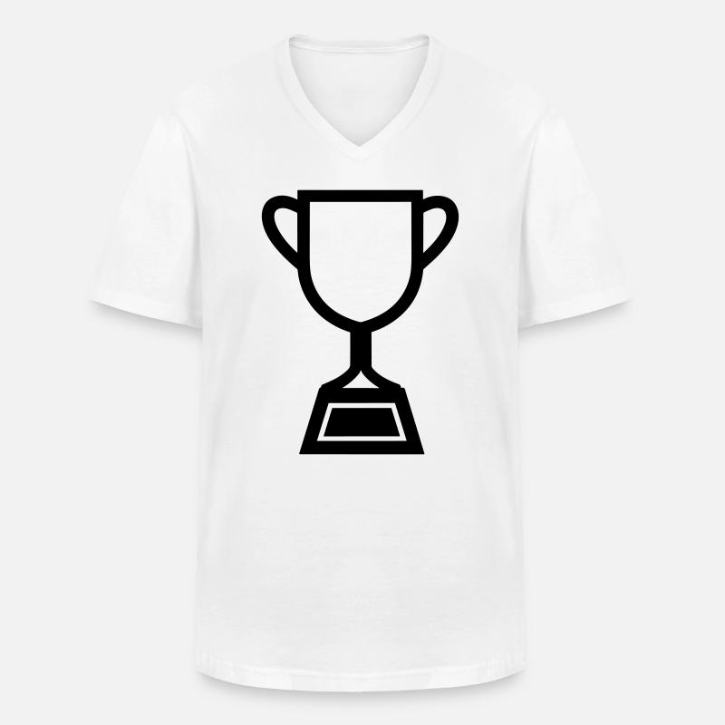 Trophäe - Männer-T-Shirt mit V-Ausschnitt - Weiß