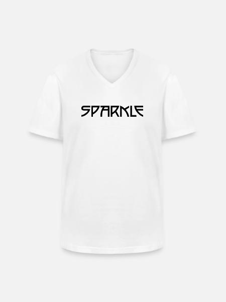 sparkle - Männer-T-Shirt mit V-Ausschnitt - Weiß