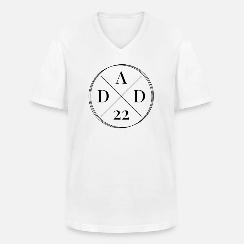 Dad 2022 - Männer-T-Shirt mit V-Ausschnitt - Weiß