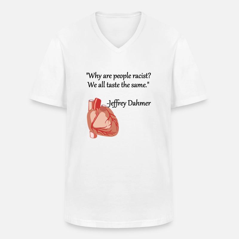 Jeffrey Dahmer - Männer-T-Shirt mit V-Ausschnitt - Weiß