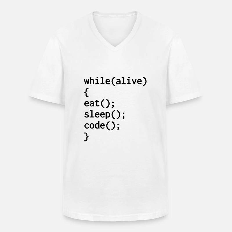 Entwickler / Informatiker / Programmierer / - Männer-T-Shirt mit V-Ausschnitt - Weiß