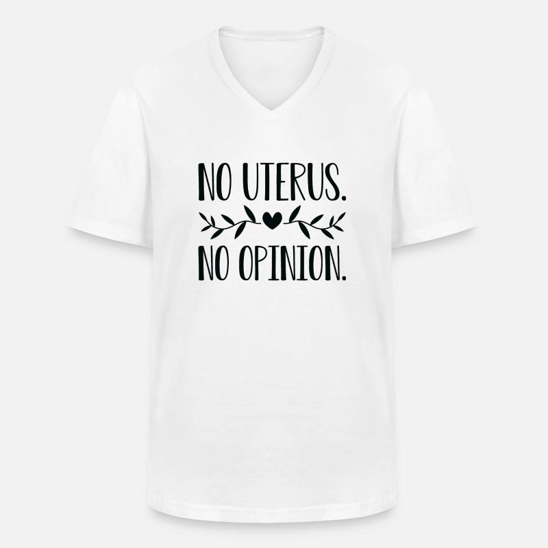 Pro Choice AF - Männer-T-Shirt mit V-Ausschnitt - Weiß