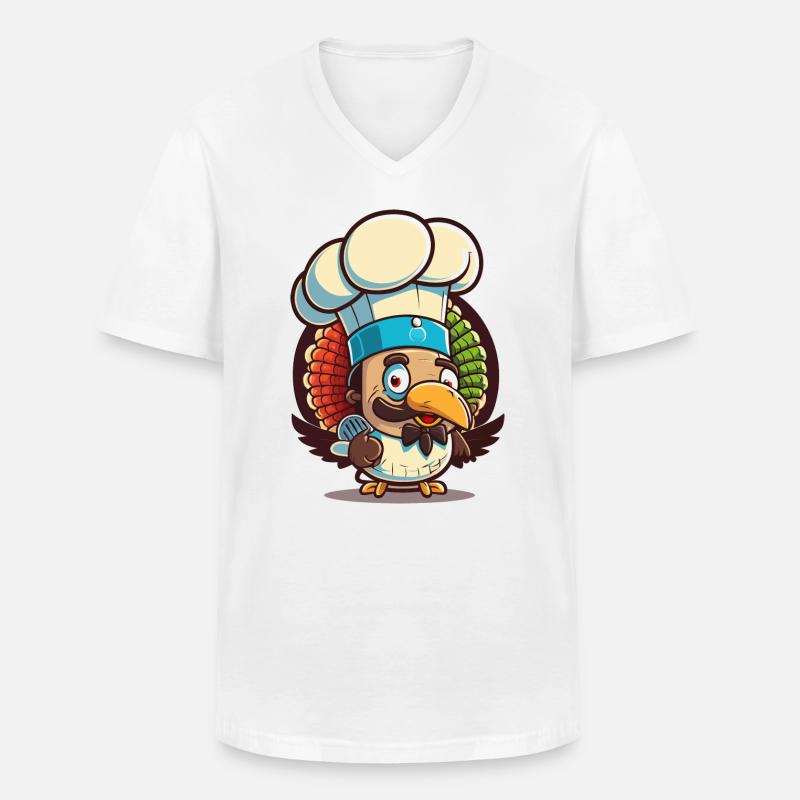 Erntedankfest - Männer-T-Shirt mit V-Ausschnitt - Weiß