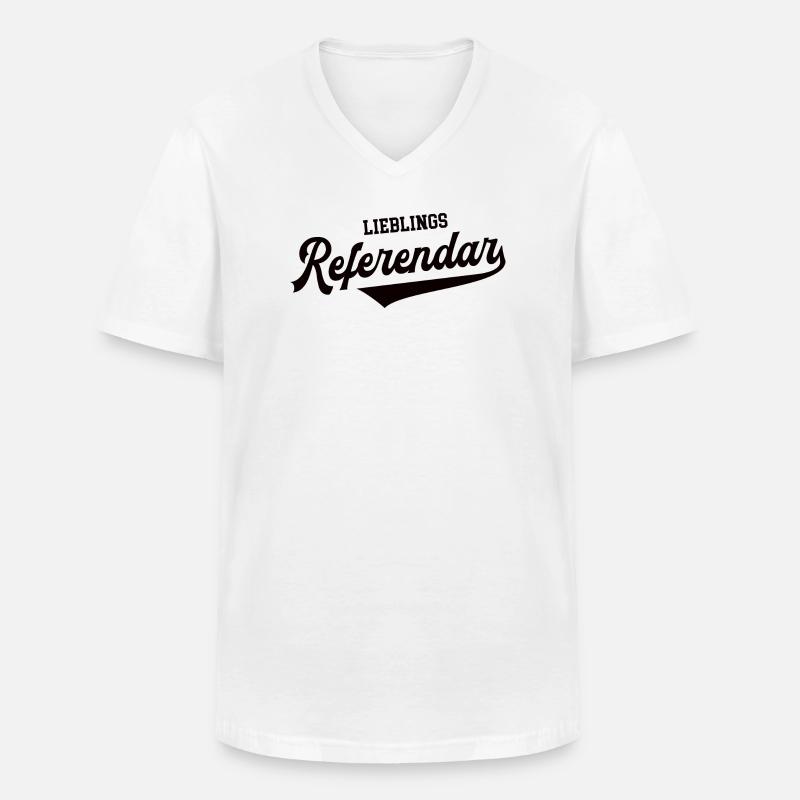 Lieblings Referendar Lehrerausbildung Lehramt - Männer-T-Shirt mit V-Ausschnitt - Weiß