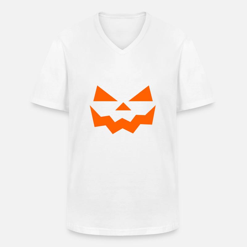 Cooles Halloweendesign - Männer-T-Shirt mit V-Ausschnitt - Weiß