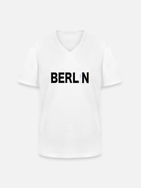 Berlin Souvenir Germany Gift Skyline - Men's V-Neck T-Shirt - white