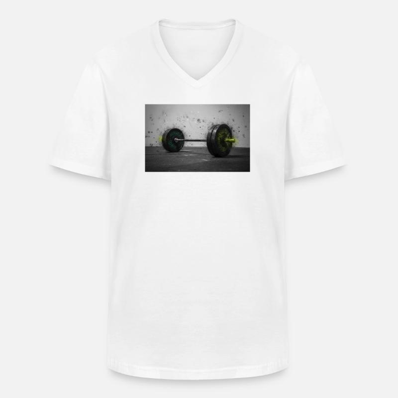 Runenschmiede - Männer-T-Shirt mit V-Ausschnitt - Weiß