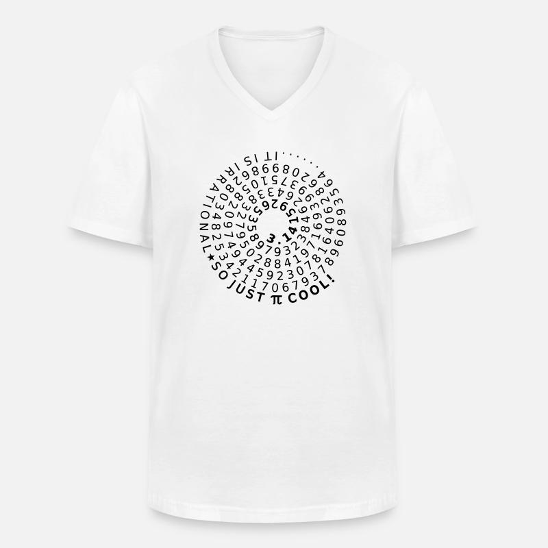 Be (Pi) cool - Farbwechsel - Männer-T-Shirt mit V-Ausschnitt - Weiß