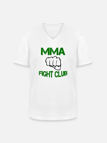 MMA Fight Club - Men's V-Neck T-Shirt - white