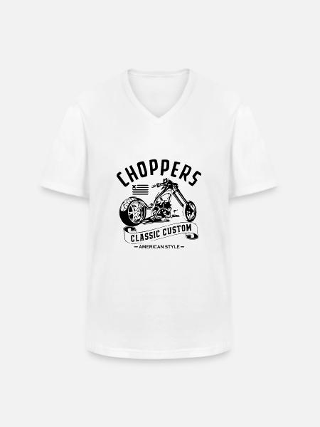Chopper Classic Custom - Men's V-Neck T-Shirt - white